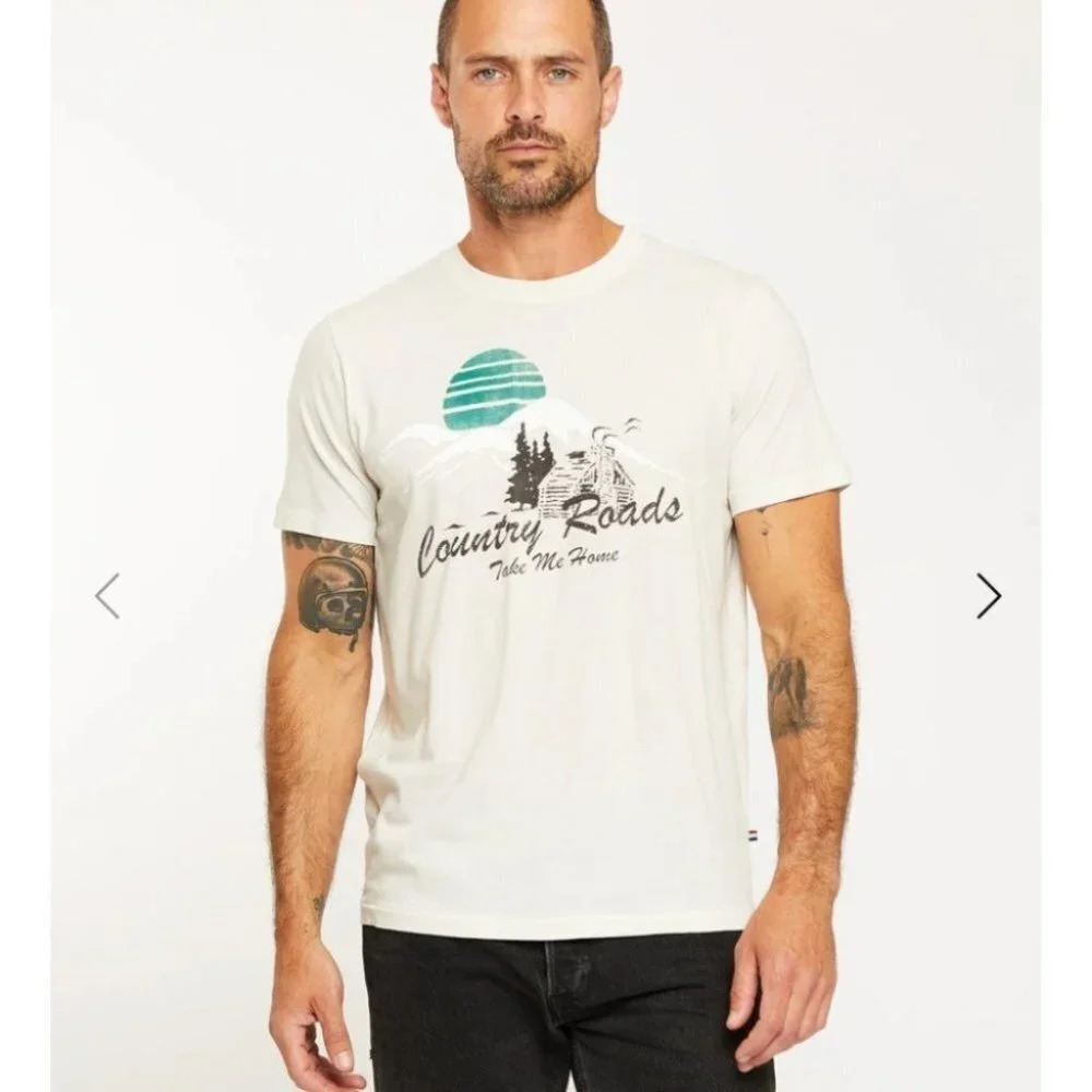 NWT Sol Angeles Country Road Take‎ Me Home Crew Tee Shirt Men's M